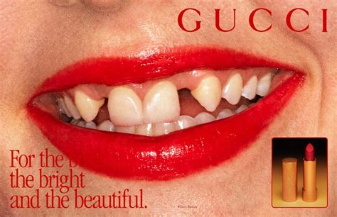 gucci bad teeth ad